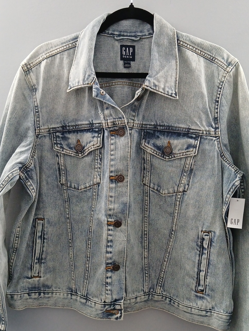 GAP Light Wash Denim Jacket - Blue, PTP 25